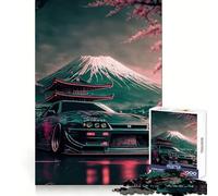Nissan S Silvia Sakura 1000 Piece Jigsaws for Adults Puzzle Enhance Recall Together Fun Exact Edge Seasonal Gift (50x75cm)