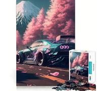 Nissan S Silvia Sakura 1000 Pieces Jigsaw Puzzles for Adults Smart Toy Home Activity Accurate Cut Wall Art Decor (38x52cm)