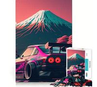Nissan S Silvia Sakura Jigsaw Puzzle 1000 Piece for Adults Logic Boost Toy Together Fun Premium Edge Stylish Gift (50x75cm)