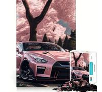 Nissan S Silvia Sakura Jigsaw Puzzles for Adults 1000 Pieces Brain Workout Toy Relaxing Fun Art Assembly (38x52cm)