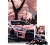 Nissan S Silvia Sakura Jigsaw Puzzles for Adults 1000 Pieces Brain Workout Toy Relaxing Fun Art Assembly (38x52cm)