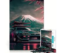 Nissan S Silvia Sakura Jigsaw Puzzles for Adults1000 Pieces Mind Puzzle Cozy Relax Image Assembly (38x26cm)