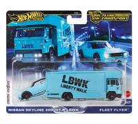 NISSAN Skyline 2000 GT-R LBWK + Fleet Flyer - - HOT WHEELS 1:64
