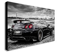 Nissan Skyline - Fast And Furious - Canvas Framed Wall Art - Various Sizes (A3 16x12 inches)