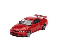 Nissan Skyline GT-R (R34) V-Spec Active Red (Mini GT) Diecast 1:64 Scale Model