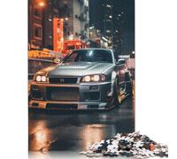 Nissan Skyline in Tokyo Puzzle 1000-teilige Schwer Puzzle Spielzeug Lernspiel Impossible Herausforderung Spielzeug Für Erwachsene Und Kinder Ab 14 Jahren 1000pcs (38x26cm)