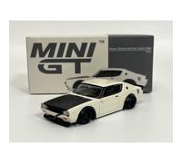 Nissan Skyline Kenmeri Liberty Walk White 1:64 Mini GT MGT00702R