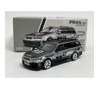Nissan Stagea Chrome Silver 1:64 Scale Pop Race PR640056