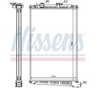 NISSENS 614420 Radiator, engine cooling for DAF,GINAF