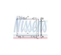 Nissens 61741A Radiator, engine cooling