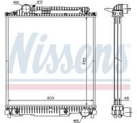 RADIATOR, ENGINE COOLING 626470
