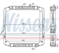 NISSENS 62743 Engine radiator