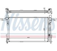 Nissens 62784A Engine Cooling Radiator for Mercedes-Benz C270CDI S203 W203 model