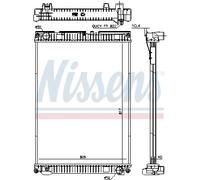 Nissens Engine Coolant Radiator 628763 for eg. MAN TGM-SERIES (2020) TGM 12.250