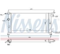 Nissens 632851 Radiator Fits VAUXHALL, Corsa, Tigra, Combo, OPEL, Corsa, Tigra