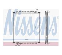 NISSENS 672200 Engine radiator