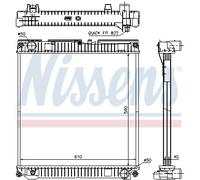 NISSENS 67224A Radiator, engine cooling for MAN