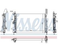 NISSENS 69238 Engine radiator