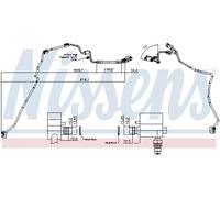 Nissens High-pressure Line for air conditioning 844129