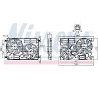Nissens 850096 Fan Engine Cooling Fits Ford C-max Focus Grand Kuga 1842148