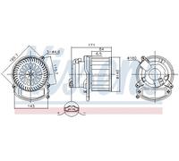 Nissens 87635 Interior Blower Motor Fits Renault Grand Scénic Kadjar Scénic