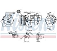 NISSENS 890210 Compressor, air conditioning for CITRO?N,DS,PEUGEOT,RENAULT