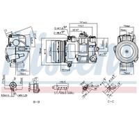 NISSENS 890696 Air conditioning compressor