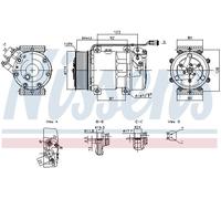NISSENS 890945 A/C Compressor Fits Scania G Series 2543574