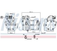 Nissens 891020 Air Con Compressor Fits Hyundai Ioniq 97701G2000