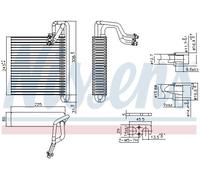 NISSENS 92336 Air conditioning evaporator
