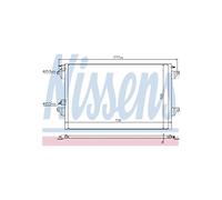 NISSENS 940153 Air conditioning condenser