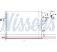 NISSENS 940219 Condenser, air conditioning for KIA