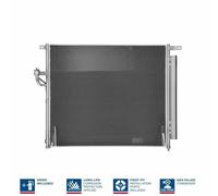 Nissens 940266 Air Con Condenser Fits Ford Ranger 604x515x12mm Aluminium