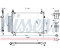 NISSENS 940943 Air conditioning condenser