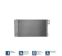 Nissens 94873 Air Con Condenser Fits BMW 1 3 Series X1 Z4 582x331x16mm Aluminium
