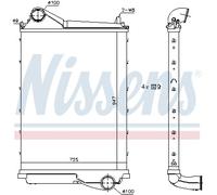 NISSENS 961185 Intercooler, charger for VOLVO