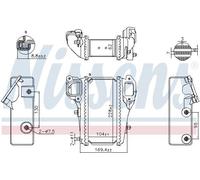 Nissens Charge Air Intercooler 961586 for eg. HONDA CIVIC (2012) 2.2 I-DTEC etc