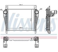 Nissens 97064 Intercooler, charger