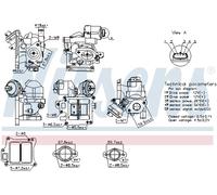 Nissens EGR Valve 98383 for eg. VOLVO S60 II (2010) S60 2.0 D4 etc