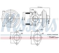 Nissens 98444 EGR Valve Fits Ford Mondeo Transit Transit Tourneo Pneumatic
