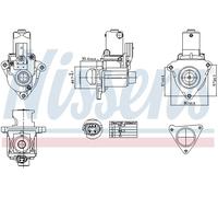 NISSENS 98510 EGR valve
