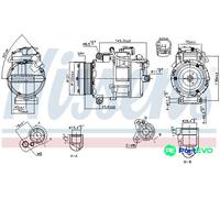 NISSENS AIR CONDITIONING COMPRESSOR 890012 FOR BMW
