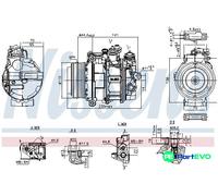 NISSENS AIR CONDITIONING COMPRESSOR 890749 FOR MERCEDES-BENZ