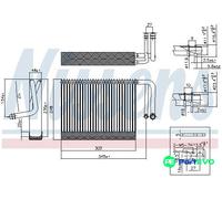 NISSENS AIR CONDITIONING EVAPORATOR 92327 FOR BMW ALPINA