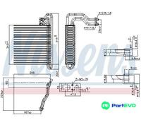 NISSENS AIR CONDITIONING EVAPORATOR 92333 FOR FORD