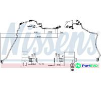 NISSENS AIR CONDITIONING HIGH-PRESSURE LINE 844129 FOR VW