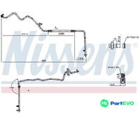 Nissens High-pressure Line for air conditioning 844832