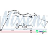 NISSENS AIR CONDITIONING HIGH-PRESSURE LINE 846085 FOR AUDI SEAT SKODA VW