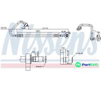 NISSENS AIR CONDITIONING HIGH-PRESSURE LINE 846265 FOR FORD