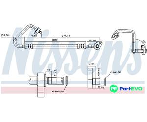 NISSENS AIR CONDITIONING HIGH-PRESSURE LINE 846265 FOR FORD